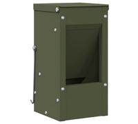 vidaXL Nutrizione per conigli, verde oliva, 12,5 x 12,5 x 25 cm, una guida, forme rettangolari e altre forme nel design, come quadrati, triangoli, ottagoni e altre figure geometriche