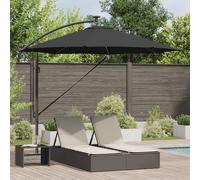 vidaXL Ombrello a bilanciere a forma di banana Nero 294 x 294 x 248 cm