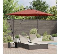 vidaXL Ombrello a bilanciere a forma di banana Terracotta