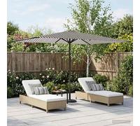 vidaXL Ombrello da giardino 200 x 300 cm Poliestere Rettangolare