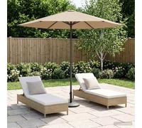 vidaXL Ombrello da giardino 230 x 230 cm Poliestere Rettangolare
