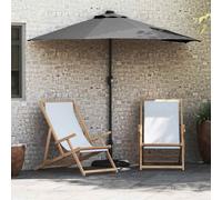 vidaXL Ombrello da giardino Antracite 294 x 150 x 223 cm