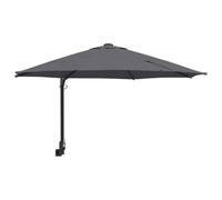 vidaXL Ombrello da Giardino Antracite e Nero 248 x 248 x 148 cm, Ombrellone Rotondo, a sbalzo per Giardino e terrazzo, Resistente a UV, Impermeabile per Ombra e Decorazioni Esterne