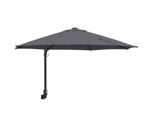 vidaXL Ombrello da Giardino Antracite e Nero 248 x 248 x 148 cm, Ombrellone Rotondo, a sbalzo per Giardino e terrazzo, Resistente a UV, Impermeabile per Ombra e Decorazioni Esterne