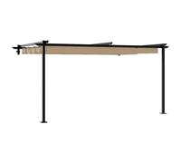 vidaXL Ombrello da Giardino con Tenda da Sole Retrattile, Protegge dai UV, Copertura Estiva, Alternativa alle Tende da Sole