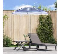 vidaXL Ombrello da giardino Poliestere 170T Blu e Bianco