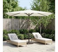 vidaXL Ombrello da giardino Rettangolare 2 x 3 m Poliestere Crema