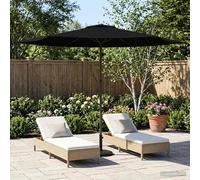vidaXL Ombrello da giardino Rettangolare 3 x 3 m Poliestere Nero