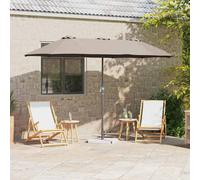 vidaXL Ombrello da giardino Talpa 370 x 197 x 239 cm