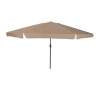vidaXL Ombrello da giardino Tortora e Nero 395 x 395 x 245 cm