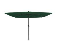vidaXL Ombrello da giardino Verde e Nero 295 x 295 x 245 cm
