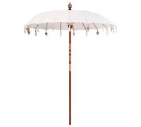 vidaXL Ombrello da Patio per Creare Ombra all'aperto, Perfetto per Il Tuo Giardino o terrazza. Ombrellone Circolare con Protezione UV - Il miglior Modo per goderti L'Estate in Stile Balinese.