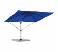 vidaXL Ombrello Grande Blu Azzurro a Braccio con Inclinazione Regolabile | Tessuto Resistente all'Acqua UV Design Moderno e Cool per Patio, Giardino, Balcone. Facile da Montare e Riporre, Ombra Ester