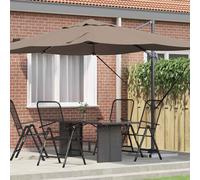 vidaXL Ombrellone 351 x 250 x 260 cm Poliestere e Alluminio Talpa