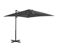 vidaXL Ombrellone a Sbalzo con Palo Alluminio Antracite e Base Tenda Parasole