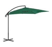 VIDAXL - Ombrellone A Sbalzo Con Palo In Acciaio 250x250 Cm Verde