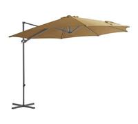 VIDAXL - Ombrellone A Sbalzo Con Palo In Acciaio Grigio Talpa 300 Cm