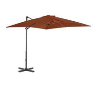 VIDAXL - Ombrellone A Sbalzo Con Palo In Alluminio 250x250 Cm Terracotta