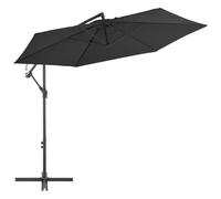 VIDAXL - Ombrellone A Sbalzo Con Palo In Alluminio 300 Cm Nero