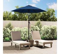 vidaXL Ombrellone Blu 200x224 cm in Alluminio