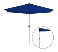 VIDAXL - Ombrellone con Palo in Acciaio Nero 250x250x230 cm