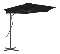 VIDAXL - Ombrellone con Palo in Acciaio Nero 300x230 cm