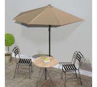 vidaXL Ombrellone da Balcone Palo in Alluminio Talpa 270x144 cm a Metà