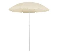 vidaXL Ombrellone da Esterni con Palo in Acciaio 180 cm Sabbia