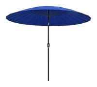 VIDAXL - Ombrellone da Esterni con Palo in Alluminio 270 cm Azzurro