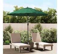 vidaXL Ombrellone da Esterni con Palo in Alluminio 270 cm Verde