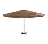 vidaXL Ombrellone da Esterni con Palo in Alluminio 500 cm Grigio Talpa