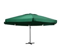 vidaXL Ombrellone da Esterni con Palo in Alluminio 600 cm Verde