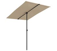 vidaXL Ombrellone da Esterni con Palo in Alluminio Parasole Protezione per Il Sole Telo Protettivo Tenda Accessori da Esterni 2x1,5 m Talpa