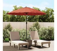 VIDAXL - Ombrellone Da Esterni Palo In Alluminio 270 Cm Terracotta