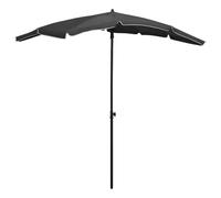 vidaXL Ombrellone da Giardino con Palo 200x130 cm Antracite