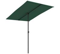 VIDAXL - Ombrellone da Giardino con Palo in Alluminio 2x1,5 m Verde