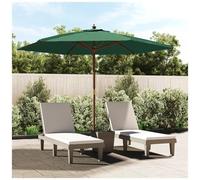 VIDAXL - Ombrellone Da Giardino Con Palo In Legno Verde 299x240 Cm