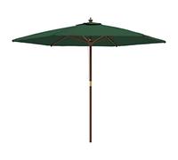 VIDAXL - Ombrellone Da Giardino Con Palo In Legno Verde 299x240 Cm