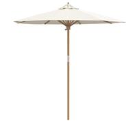 vidaXL Ombrello rotondo da patio 217Cm Panna Altezza Regolabile Waterproof e Resistente ai Raggi UV Ombra con Meccanismo di Inclinazione per Ombrelloni da Balcone e Giardino