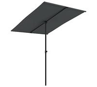 vidaXL Ombrellone da Giardino Palo in Alluminio 180x110cm Antracite