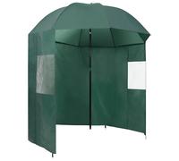 vidaXL Ombrellone da Pesca Verde 220x185 cm