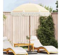 vidaXL Ombrellone da Spiaggia 160 x 160 x 196 cm Poliestere e Acciaio
