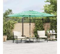 vidaXL Ombrellone Giardino con Palo in Acciaio Verde 290x290x238 cm