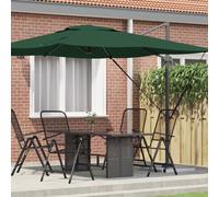 vidaXL Ombrellone Roma Cantilever Verde 286x285x265 cm in alluminio