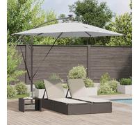 vidaXL Ombrellone Sabbia 249 x 249 x 250 cm Poliestere e Alluminio