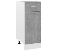 vidaXL Armadio Inferiore Cassetto “Lyon” Grigio Cemento 30x46x81,5