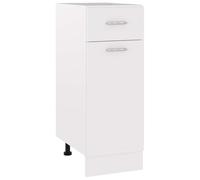vidaXL Armadio con Cassetto Bianco 30x46x81,5 cm in Legno Multistrato