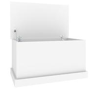 vidaXL Contenitore Portaoggetti Bianco 70x40x38 cm Legno Multistrato