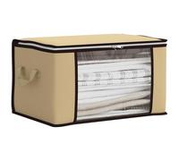 vidaXL Scatola di stoccaggio con finestra laterale trasparente 6 pcs, Scatola storage pieghevole, rettangolare, per sottoletto, con finestra trasparente e cerniera doppia, caddy comodo