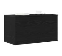 vidaXL Baule di Archiviazione Elegante in Quercia Nera 84X42X46 cm Legno Ingegnerizzato con Finitura Liscia Ideale per Stanza Soggiorno Soluzioni Generali Baule in Legno Contemporaneo Organizzatore I